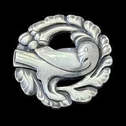 Amazing Vintage Denmark Designer GEORG JENSEN 1930's Bird Brooch