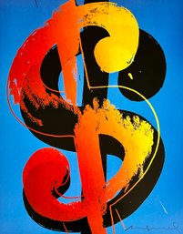 Andy Warhol - Dollar Sign - Offset Lithograph - Thick Paper