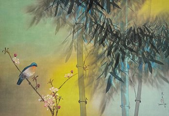 David Lee - Spring Bamboo - Offset Lithograph