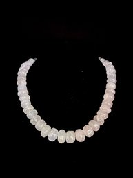 Ethereal Natural Quartz Bead Necklace