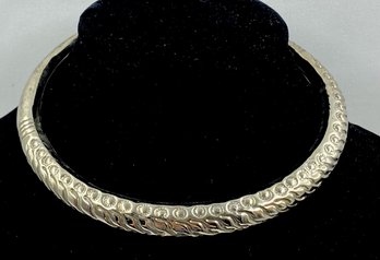 Chic Hammered Tin Collar Necklace