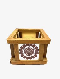 Wooden & Brazilian Tile Planter