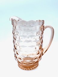 Vintage Fostoria American Drink Cubist Pitcher