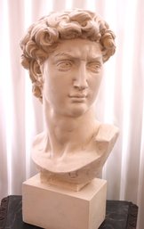 Plaster Head Of David Replica By Michelangelo