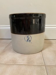 2 Gallon Crock )9') - Burley-Winter Pottery Co. Of Crooksville, OH