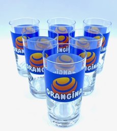 Set Of 6 Orangina Brand Tumblers