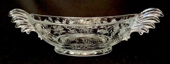 Vintage Chintz By Fostoria - Large Double Winged Bowl