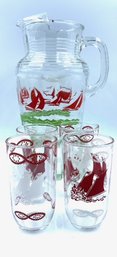 Vintage Sailing Beverage Set - 5 Pieces