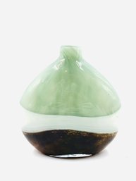 Heavy Handblown 3-tone Art Glass Jug Vase