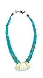 Unique Turquoise & Quartz Choker