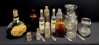 Assortment Of Collectable Bottles, Apothecary, Etc - Group D