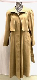 Vintage Ladies Jacqueline Ferrera Overcoat/trench - Size 12 Petite