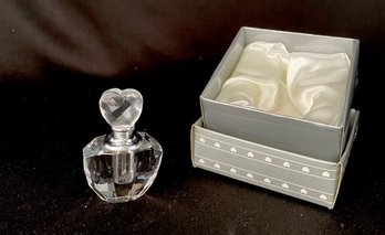 Diminutive Crystal Heart Top Perfume Bottle