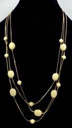 Vintage Avon Goldtone Triple Strand Necklace