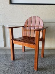 Handmade Solid Wood Armchair Signed, Dated, & Numbered