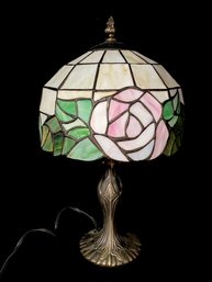 Vintage Tiffany Style Stained Glass Lamp