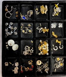 Collection Of 30 Pairs Of Estate Earrings & Stud Pairings