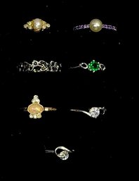 Grouping Of 7 Estate Rings