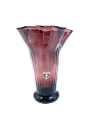 Fantastic Florentine Original Handblown Italian Art Glass Vase