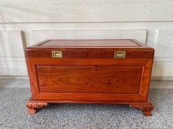 Gorgeous Asian Solid Wooden Chest Purchased In Thailand