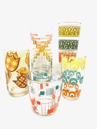 Grouping 1: Collectable Vintage MCM Tumblers/Etc.