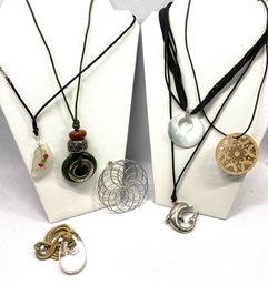 Grouping Of Oversized Pendant Necklaces & Pendants