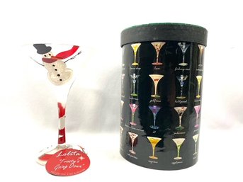 Collectible Lolita 'Frosty's Going Down' Martini Glass