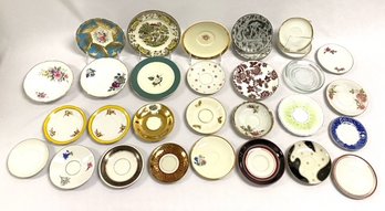 Grouping Of 32 Assorted Vintage Fine China Saucers