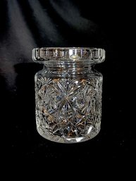 Vintage Cut Crystal Pinwheels & Pineapple Jar