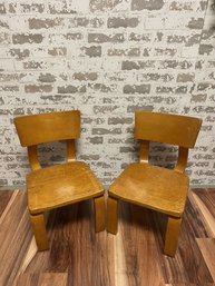 Vintage MCM Thonet Bent Ply Children's Chairs (2)