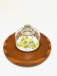 Vintage Goodwood Cheese Board W/ Glass Dome