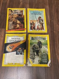 4 Vintage National Geographics