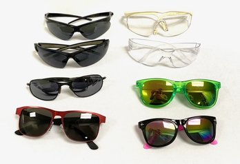 8 Pairs Of Sunglasses/glasses - Safety & Sporty