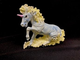 Whimsical Hand-painted Ceramic Unicorn Figurine