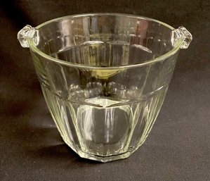 Large Vintage Glass Ice Bucket