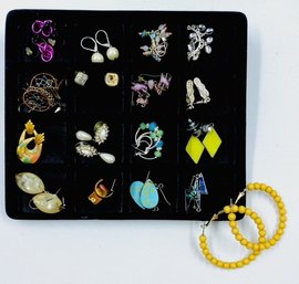 Grouping Of 17 Pairs Of Assorted Estate Earrings