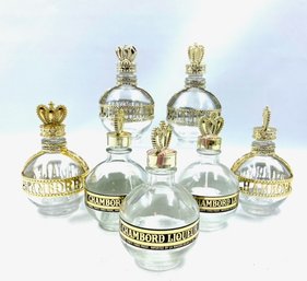 Collection Of Vintage Chambord Glass Nipper Bottles