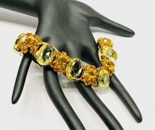 Fabulous Vintage Ladies Bracelet W/ Citrus Colored Stone