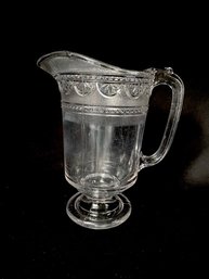 Circa 1890's - The Sheraton Pitcher By Bryce Glass