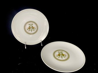 Pair Of Hermitage Small Plates By Noritake