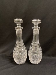 Signed Waterford Crystal Decanter Pairing W/ Stopper