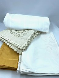 Grouping Of 4 Estate Table Cloths