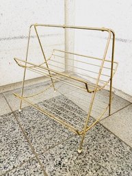 Vintage 2 Tier Brass Magazine Rack