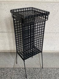 Vintage Black Metal 2 Tier Plant Stand/telephone Table