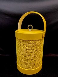 Swanky Super Cool Vintage Mid Century Ice Bucket In Caution Yellow