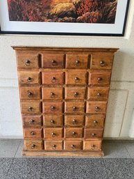 Epic Hand-crafted Solid Wood Antique 28 Drawer Apothecary Cabinet