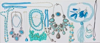 Grouping Of Southwest Style Jewelry - 15 Pieces