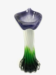 Bud Figural Floral Handblown Bud Vase