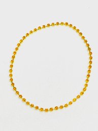 Tangerine Rhinestone Anklet