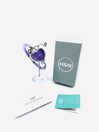 New: Heart Shaped Purple Jade Wristwatch By Jade Of Yesteryear (HSN)
